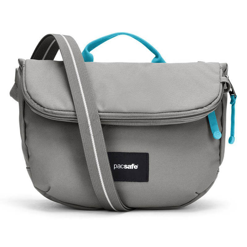 Жіноча сумка антизлодій Pacsafe GO Saddle Crossbody 6 ст. захисту 7 л сірий (35140146)