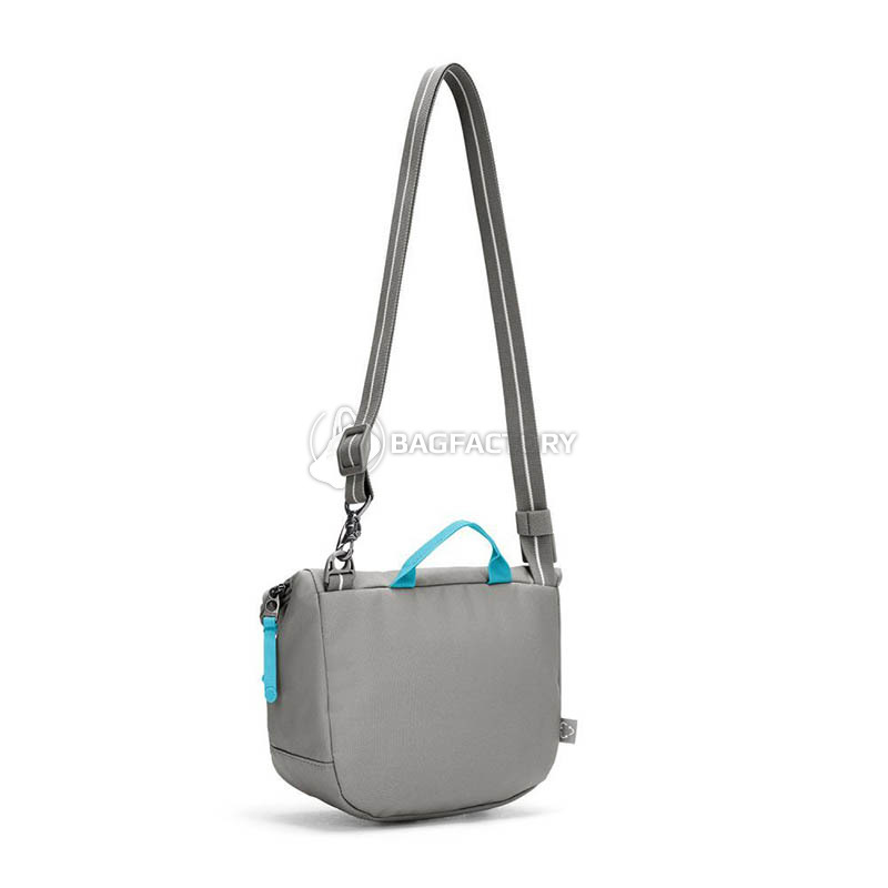 Жіноча сумка антизлодій Pacsafe GO Saddle Crossbody 6 ст. захисту 7 л сірий (35140146)