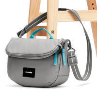 Жіноча сумка антизлодій Pacsafe GO Saddle Crossbody 6 ст. захисту 7 л сірий (35140146)