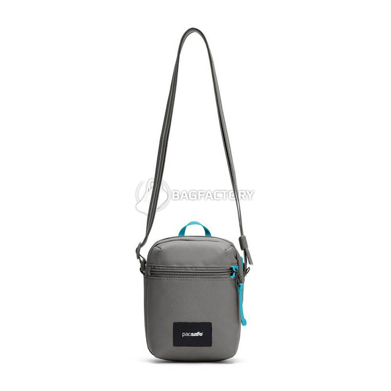 Сумка через плече антизлодій Pacsafe GO Micro Crossbody 4 ст. захисту 1.5л сірий (35130146)