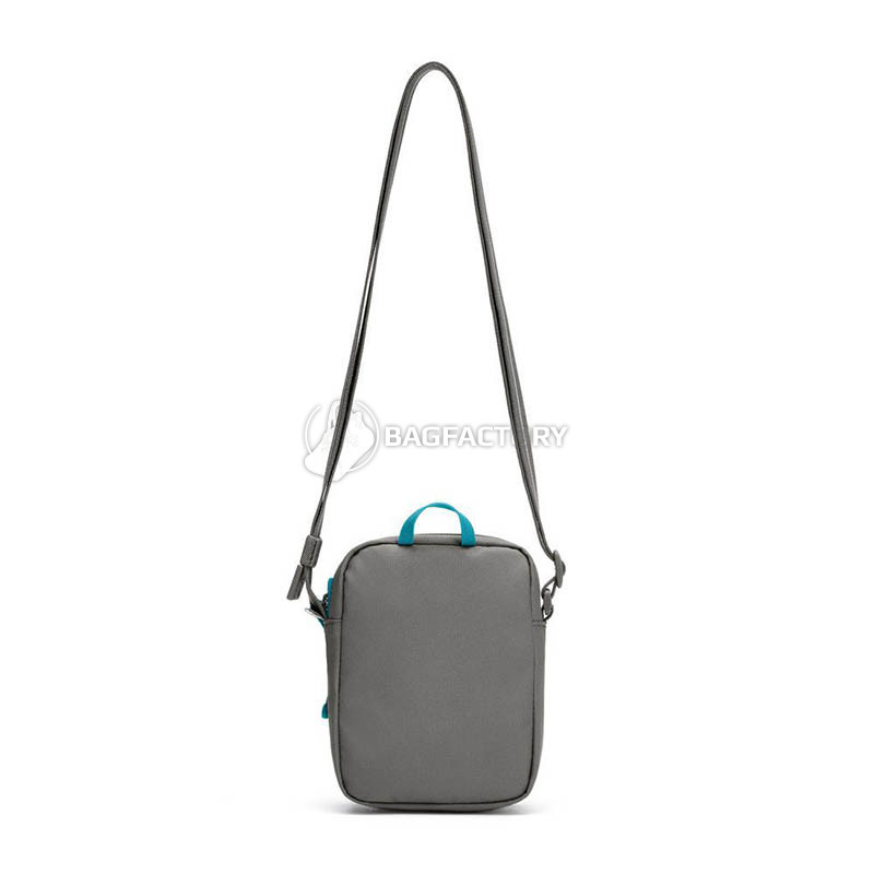 Сумка через плече антизлодій Pacsafe GO Micro Crossbody 4 ст. захисту 1.5л сірий (35130146)
