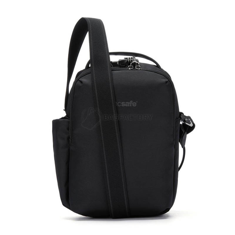 Сумка через плече антизлодій Pacsafe V Tour Crossbody 5 ст. захисту 7л чорний (61110130)
