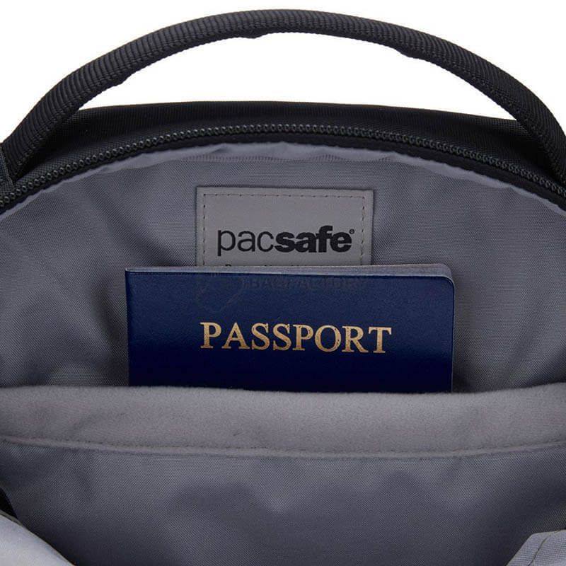 Сумка через плече антизлодій Pacsafe V Tour Crossbody 5 ст. захисту 7л чорний (61110130)