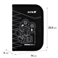 Пенал без наповнення Kite Player 622,1 відділення, 2 відвороти (K25-622-6)