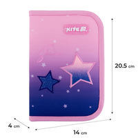 Пенал без наповнення Kite Sparkling 622, 1 відділення, 2 відвороти (K25-622-1)