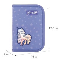 Пенал без наповнення Kite My Little Pony 622 LP, 1 відділення, 2 відвороти (LP25-622)