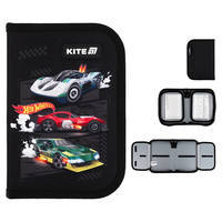 Пенал без наповнення Kite Hot Wheels 622-1 HW, 1 відділення, 2 відвороти (HW25-622-1)