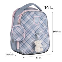Шкільний каркасний рюкзак Kite Education 555 College Line Girl Сірий 14л (K25-555S-6)