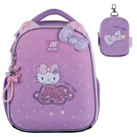 Шкільний каркасний рюкзак Kite Education 555 Hello Kitty Рожевий 14 л (HK25-555S)