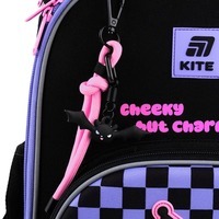 Шкільний каркасний рюкзак Kite Education 556 Kuromi Чорний/фіолетовий 12 л (HK25-556M)