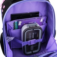 Шкільний каркасний рюкзак Kite Education 556 Kuromi Чорний/фіолетовий 12 л (HK25-556M)