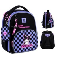 Шкільний каркасний рюкзак Kite Education 556 Kuromi Чорний/фіолетовий 12 л (HK25-556M)