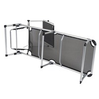 Ліжко розкладне Bo-Camp Sun Lounger With Sunscreen 5 Positions Black (DAS301465)