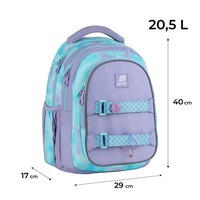 Шкільний рюкзак для підлітка Kite Education teens 8001M-2 Фіолетовий з блакитним 20.5 л (K25-8001M-2)