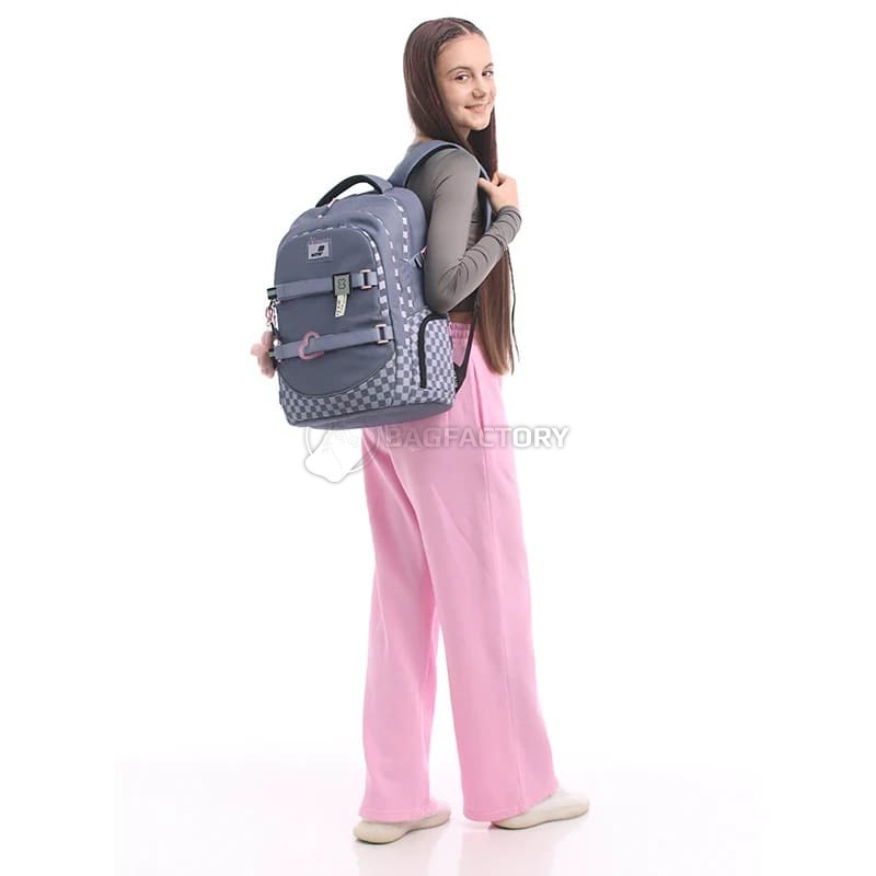 Шкільний рюкзак для підлітка Kite Education teens 727L-3 Сірий 19.5 л (K25-727L-3)