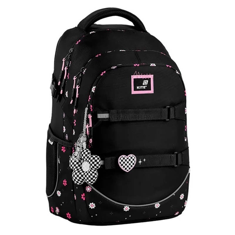 Шкільний рюкзак для підлітка Kite Education teens 727L-4 Чорний 19.5 л (K25-727L-4)