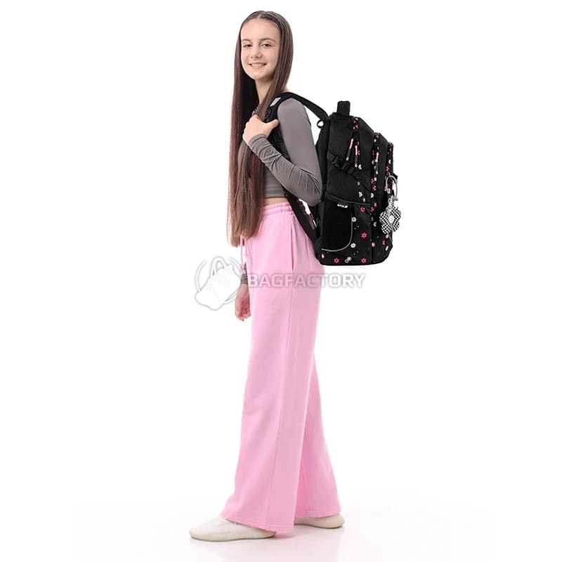 Шкільний рюкзак для підлітка Kite Education teens 727L-4 Чорний 19.5 л (K25-727L-4)