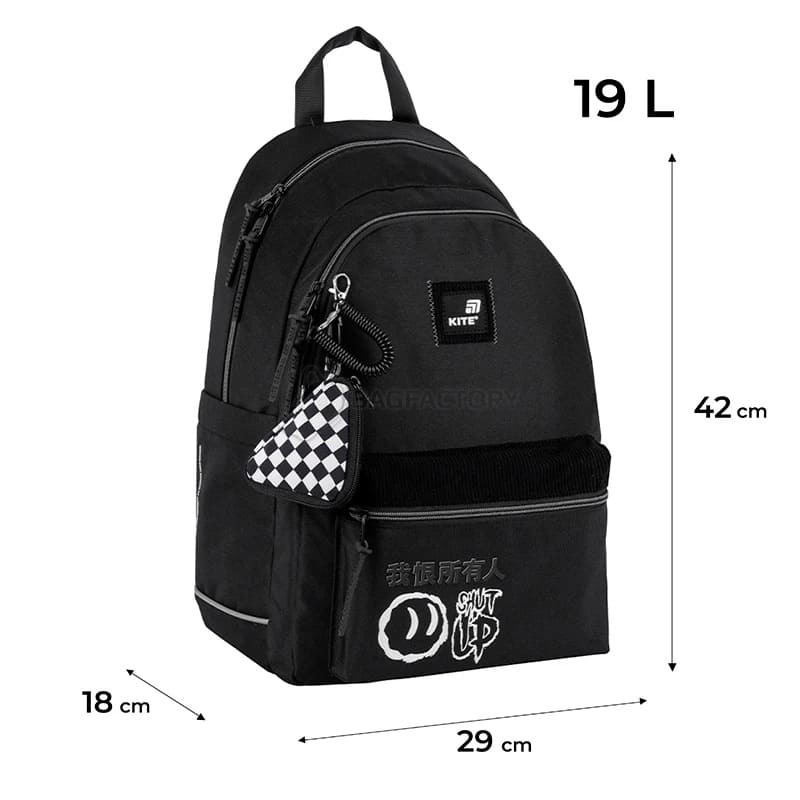 Шкільний рюкзак для підлітка Kite Education teens 2575M-2 Чорний 19 л (K25-2575M-2)