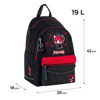 Шкільний рюкзак для підлітка Kite Education teens 2575M Aggretsuko Чорний 19 л (AR25-2575M)