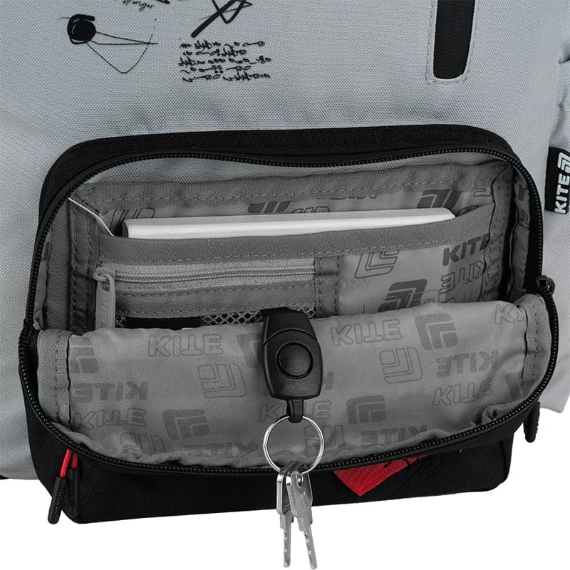 Шкільний рюкзак для підлітка Kite Education teens 949M Сірий з чорним 12.5 л (K25-949M)