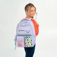Шкільний рюкзак для підлітка Kite Education teens 2587M Hello Kitty Сірий 17 л (HK25-2587M)