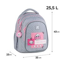 Рюкзак підлітковий Kite Education teens 8001L Molang Сірий 25.5 л (ML25-8001L)