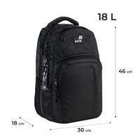 Рюкзак молодіжний Kite Education teens 2578L-1 Чорний 18 л (K25-2578L-1)