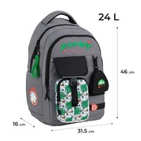 Рюкзак молодіжний Kite Education teens 2597L Rick & Morty Сірий 24 л (RM25-2597L)