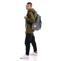 Рюкзак молодіжний Kite Education teens 2597L Rick & Morty Сірий 24 л (RM25-2597L)