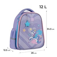 Шкільний напівкаркасний рюкзак GoPack Education 165S Cute Pony 12л (GO25-165S-1)