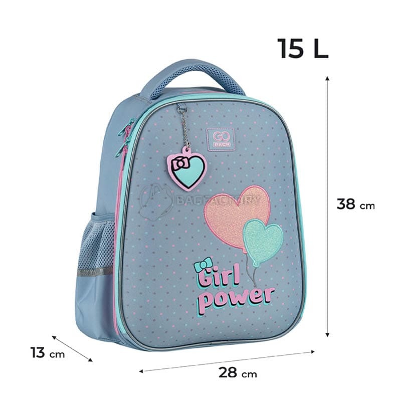 Шкільний напівкаркасний рюкзак GoPack Education 165M Girl Power 15л (GO25-165M-1)