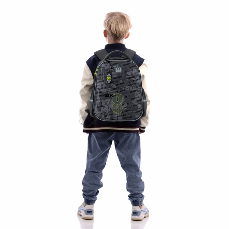 Шкільний напівкаркасний рюкзак GoPack Education 165M Skate 15л (GO25-165M-8)