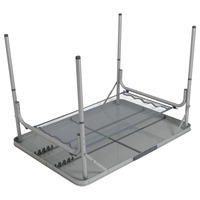 Стіл розкладний Bo-Camp Premium 100x70 cm Grey (DAS303282)