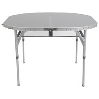 Стіл розкладний Bo-Camp Premium Oval 100x70 cm Grey (DAS303284)