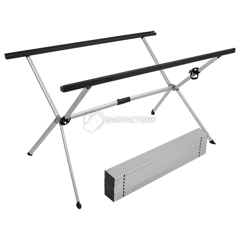 Стіл розкладний Bo-Camp Lamel 121x80 cm Aluminium (DAS303287)