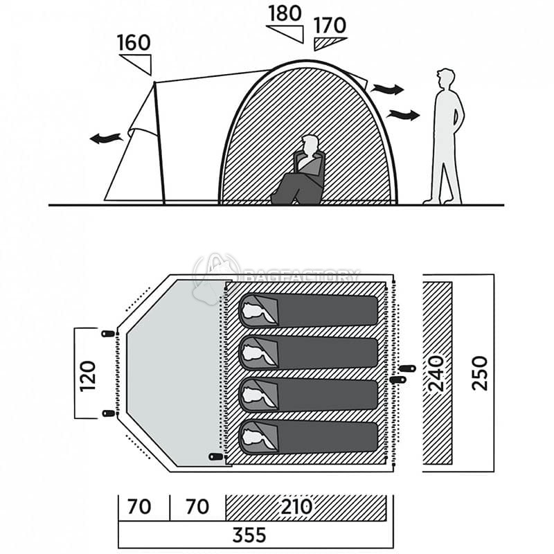 Намет чотиримісний Easy Camp Ibiza 400 (120453)