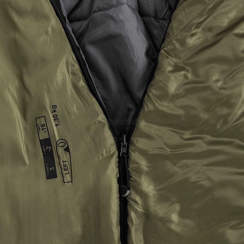 Спальний мішок Fjord Nansen Kjolen Mid 3°C Olive Drab Left SBS (fn_70444)