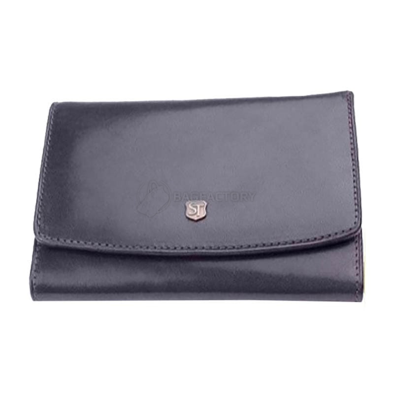 Гаманець жіночий шкіряний Stefania Чорний (018D-DF-62)