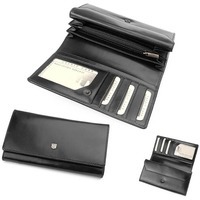 Гаманець жіночий шкіряний Stefania Чорний (008D-DF-62)