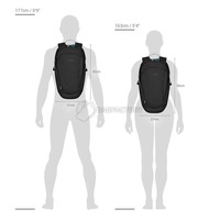 Міський рюкзак антизлодій Pacsafe Eco 25L 5 ступенів захисту Чорний (41101138)