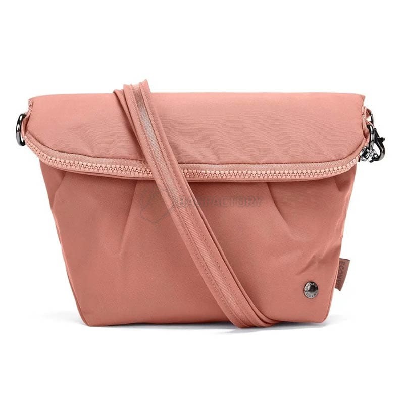Жіноча сумка антизлодій Pacsafe Citysafe CX Convertible Crossbody 5L 6 ст. захисту Рожева (20405340)