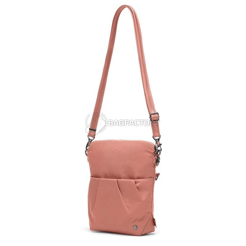 Жіноча сумка антизлодій Pacsafe Citysafe CX Convertible Crossbody 5L 6 ст. захисту Рожева (20405340)