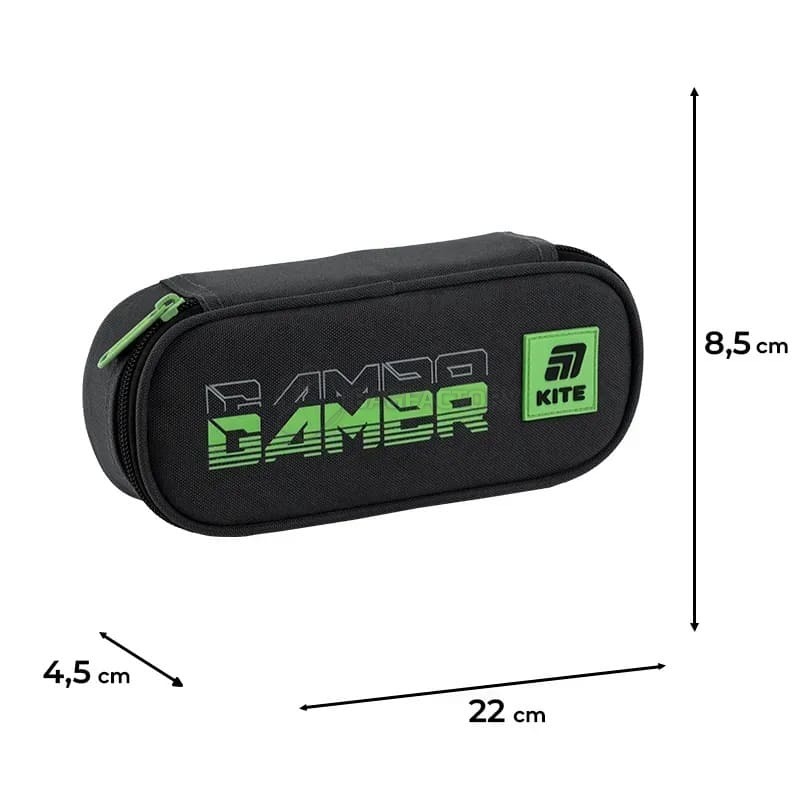 Пенал шкільний Kite 599 Gamer Сірий (K25-599-2)