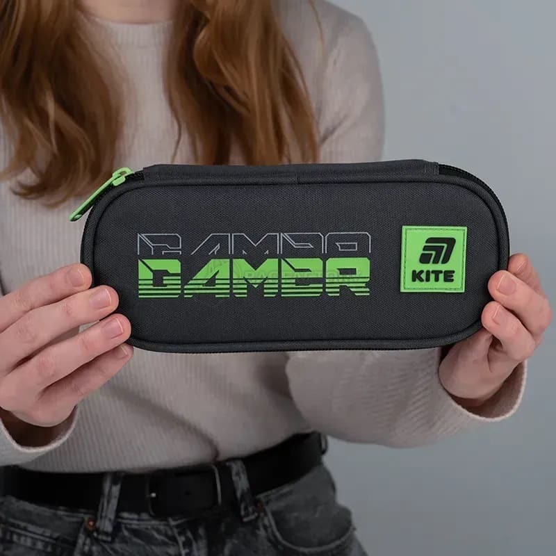 Пенал шкільний Kite 599 Gamer Сірий (K25-599-2)