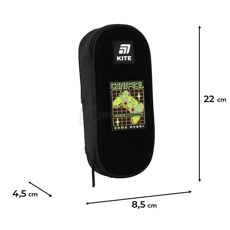 Пенал шкільний Kite 599 Gaming Mode Чорний (K25-599-19)