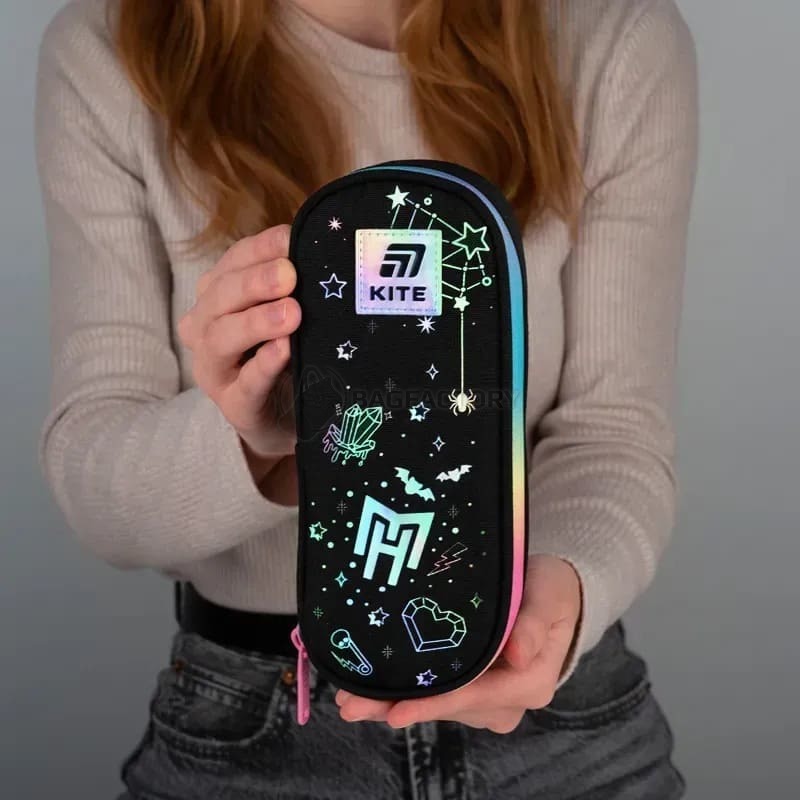 Пенал шкільний Kite 599 Monster High Чорний (MH25-599)