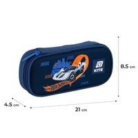 Пенал шкільний Kite 662-2 Hot Wheels Синій (HW25-662-2)