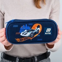 Пенал шкільний Kite 662-2 Hot Wheels Синій (HW25-662-2)