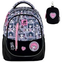 Шкільний рюкзак Kite Education 700 Anime Girl 18л Чорний з сірим (K25-700M-1)