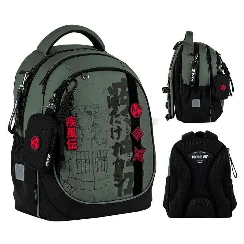 Шкільний рюкзак Kite Education 700 Naruto Shippuden 18л Хакі (NR25-700M)
